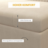 Klupa s prostorom za odlaganje 110 × 44 × 49 cm, bež