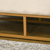 Klupa s prostorom za odlaganje 110 × 44 × 49 cm, bež