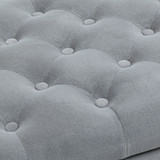 Klupa za krevet s ostavom 126 × 48,5 × 57 cm, siva