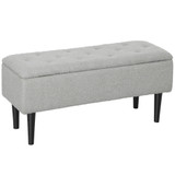 Klupa sa spremištem 95 × 38 × 45 cm, siva