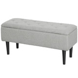 Klupa sa spremištem 95 × 38 × 45 cm, siva