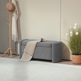 Klupa za sjedenje s prostorom za odlaganje 105 × 44 × 45,5 cm, siva