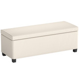 Klupa s prostorom za odlaganje 112 × 42 × 40 cm, bež