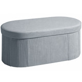 Klupa s prostorom za odlaganje, sklopiva 76 × 38 × 35 cm, tamnosiva