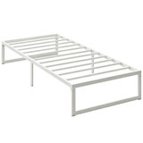Okvir kreveta bez uzglavlja 200,5 × 90,6 × 32,5 cm, metalni, bijeli