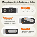 Ormarić za lijekove s bravom i šifrom 40 × 15 × 60 cm, bijeli