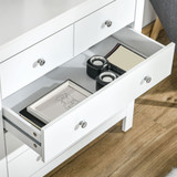 Komoda s 5 ladica 79 × 39,5 × 80,5 cm, bijela