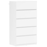 Komoda s 5 ladica 55 × 34 × 100 cm, bijela