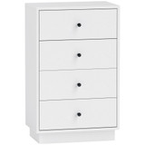Komoda s 4 ladice 47 × 29 × 75 cm, bijela