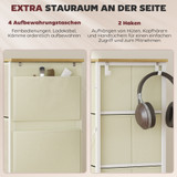 Komoda s 8 ladica od tkanine 86 × 30 × 94,5 cm, bež