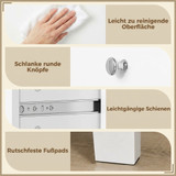 Komoda s 5 ladica 60 × 39,5 × 95,3 cm, bijela
