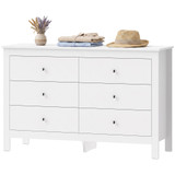 Komoda sa 6 ladica 118 × 39,5 × 75,5 cm, bijela