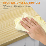 Kuhinjska kolica s 3 ladice 67 × 37 × 84 cm, bijela i natur