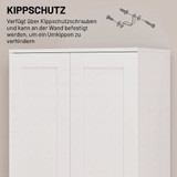 Kuhinjski ormar s tihim zatvaranjem vrata 60 × 36,5 × 175 cm, bijeli