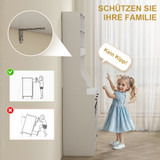 Visoki kuhinjski ormar s policama i ladicama 93,5 × 40 × 180 cm, bijeli