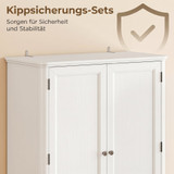Kuhinjski ormar s 4 vrata i ladicom 80 × 39,5 × 186,4 cm, bijeli