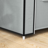 Tekstilni ormar za odjeću s 2 ladice 83 × 42,5 × 169,5 cm, svijetlosiva