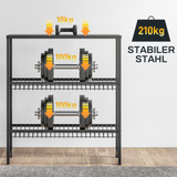 Polica za sanduke pića s 3 nivoa 103 × 33 × 113,5 cm, crna