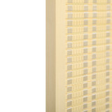 Paravan s 4 panela 180 × 180 cm, od bambusa i pamuka, prirodna boja