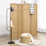 Paravan sklopivi, 4 dijela 160 × 1,6 × 170 cm, boja prirodnog drveta