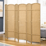Paravan sa 6 panela 240 × 1,6 × 170 cm, boja prirodnog drveta