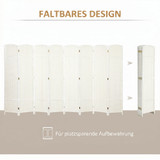 Paravan s 8 panela 320 × 1,6 × 170 cm, bijeli