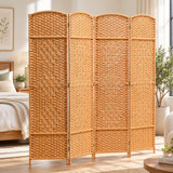 Paravan sklopivi s 4 dijela 180 × 1,7 × 180 cm, prirodno drvo