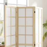 Sklopivi paravan s 3 panela 120 × 170 cm, boja drveta
