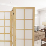Paravan sklopivi s 4 panela 160 × 170 cm, boja drveta