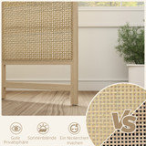 Paravan s 3 panela 135 × 1,7 × 180 cm, boja prirodnog drveta