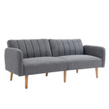 Sofa na razvlačenje, dvosjed s podesivim naslonima, siva