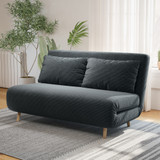 Sofa na razvlačenje 141 × 90 × 81 cm, tamnosiva