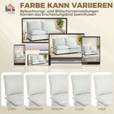 Dvosjed sofa od vještačke kože, modularna, bez naslona za ruke, siva