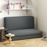 Podna sofa 3 u 1 na sklapanje, djeljiva, za goste, tamnosiva