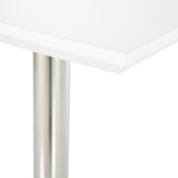 Barski stol podesive visine 60 × 60 × 71–92 cm, bijeli