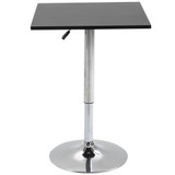 Barski stol podesive visine 60 × 60 × 69–91 cm, crni