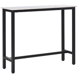 Barski stol u izgledu mramora 120 × 40 × 100 cm, bijelo-crni