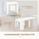 Trpezarijski stol na razvlačenje 60–180 × 85 × 75 cm, bijeli