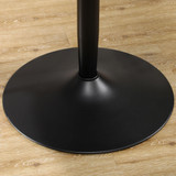 Okrugli trpezarijski stol za 2 osobe 70 × 70 × 75 cm, crni