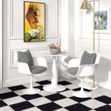 Okrugli trpezarijski stol Ø 70 × 74 cm, bijeli