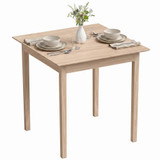 Kvadratni trpezarijski stol za 2 osobe 75 × 75 × 76 cm, prirodna boja drveta