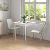 Trpezarijski stol za dvije osobe 75 × 75 × 76 cm, bijeli