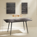 Trpezarijski stol na razvlačenje 120–160 × 75 × 77 cm, sivi