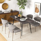 Trpezarijski stol na razvlačenje 120–160 × 75 × 77 cm, sivi