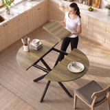 Trpezarijski stol na razvlačenje 100–135 × 100 × 75 cm, smeđi