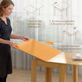 Trpezarijski stol na razvlačenje 70–140 × 80 cm, prirodna boja drveta