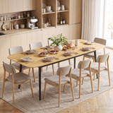 Trpezarijski stol na razvlačenje 160–200 × 80 × 76 cm, hrast i crna