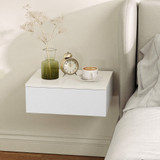 Set od 2 zidna noćna ormarića s ladicom 40 × 30 × 14 cm, bijeli