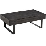 Klub stol s ladicom i otvorenom policom 110 × 60 × 40 cm, tamnosivi