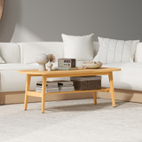 Klub stol ovalni s policom 120 × 60 × 42 cm, boja drveta